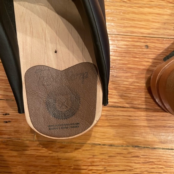 Tretorn Navy Sven Clogs Leather and Wood Size 37 - Picture 4 of 4